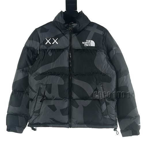 The North Face X KAWS Collaboration 1996 Camouflage Down Jacket Black