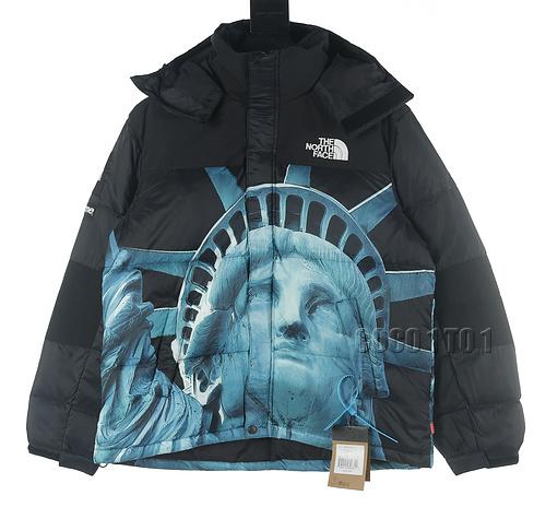 The North Face × Supreme Collaboration Statue of Liberty Down Jacket Black
