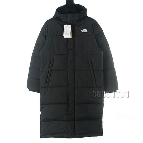 The North Face Badge Long Down Jacket Black