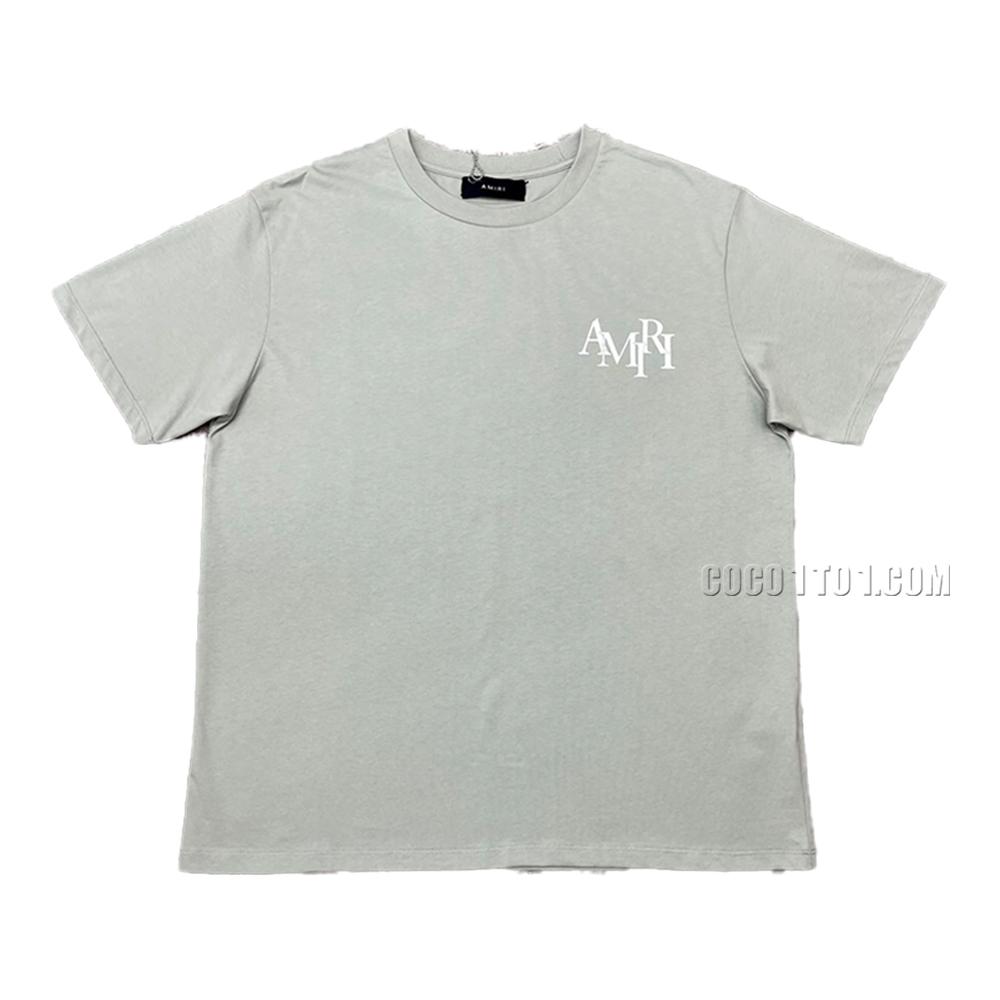 AMIRI new T-shirt short-sleeved new wash water mark tag