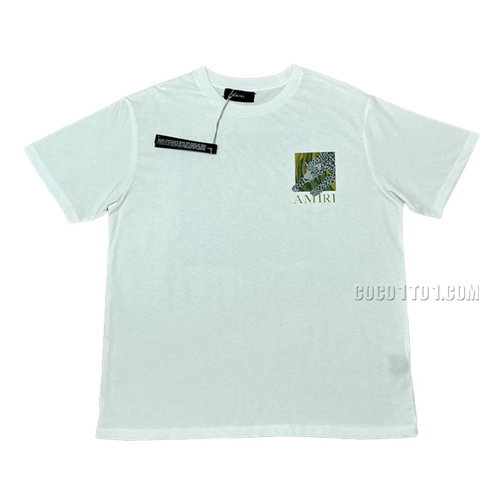 AMIRI new T-shirt short-sleeved new wash water mark tag