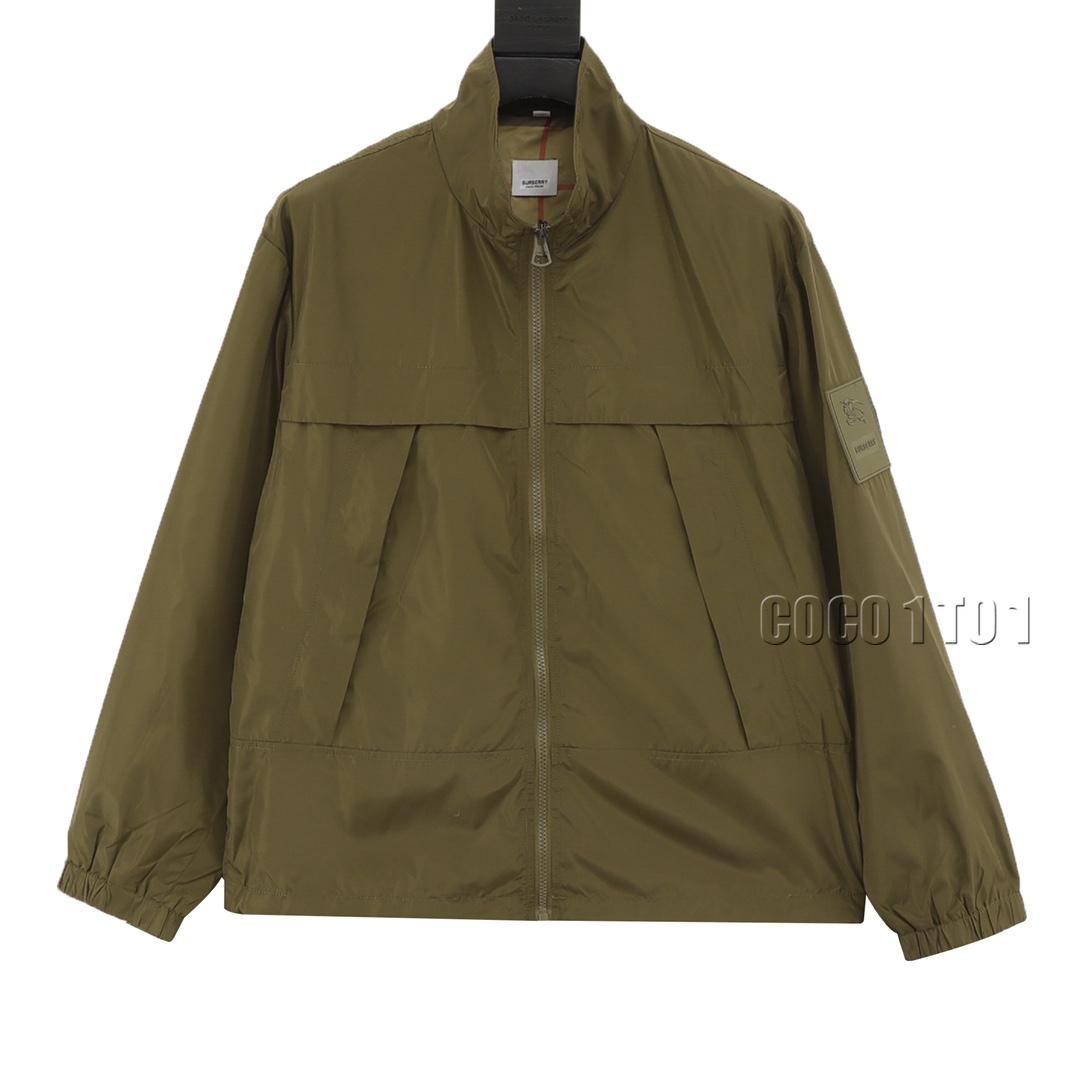 Burberry sleeve logo Jacket olive green