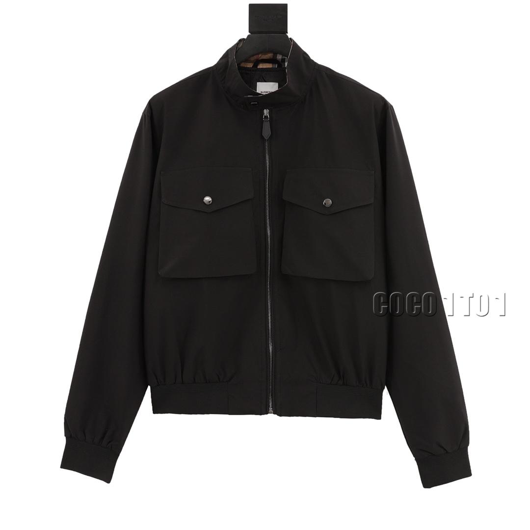 Burberry embroidered knight Jacket black