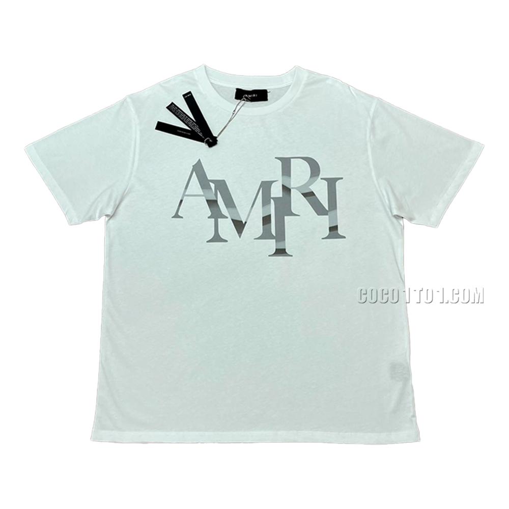 AMIRI new T-shirt short-sleeved new wash water mark tag