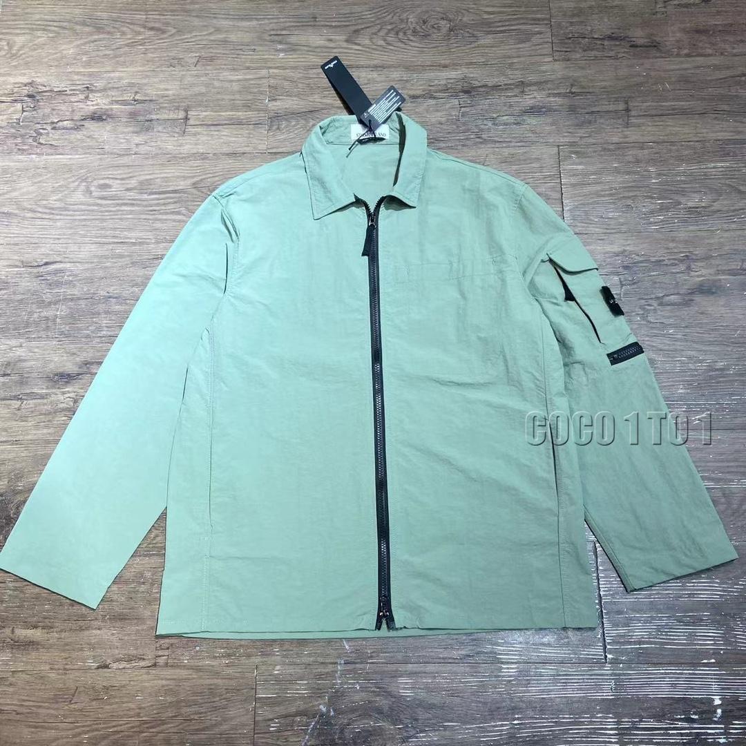 STONE ISLAND softshell Jacket light green