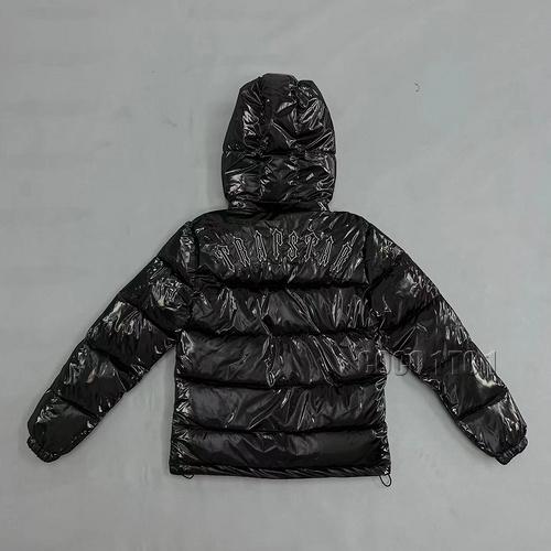 Trapstar PUFFER JACKET WITH REMOVABLE HOODED Black smooth