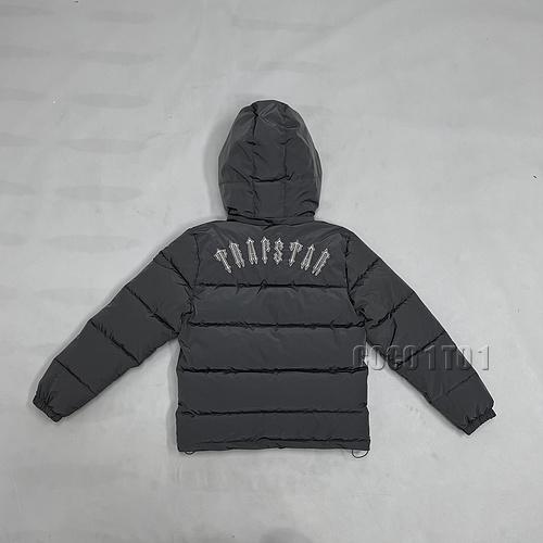 Trapstar PUFFER JACKET WITH REMOVABLE HOODED Grey