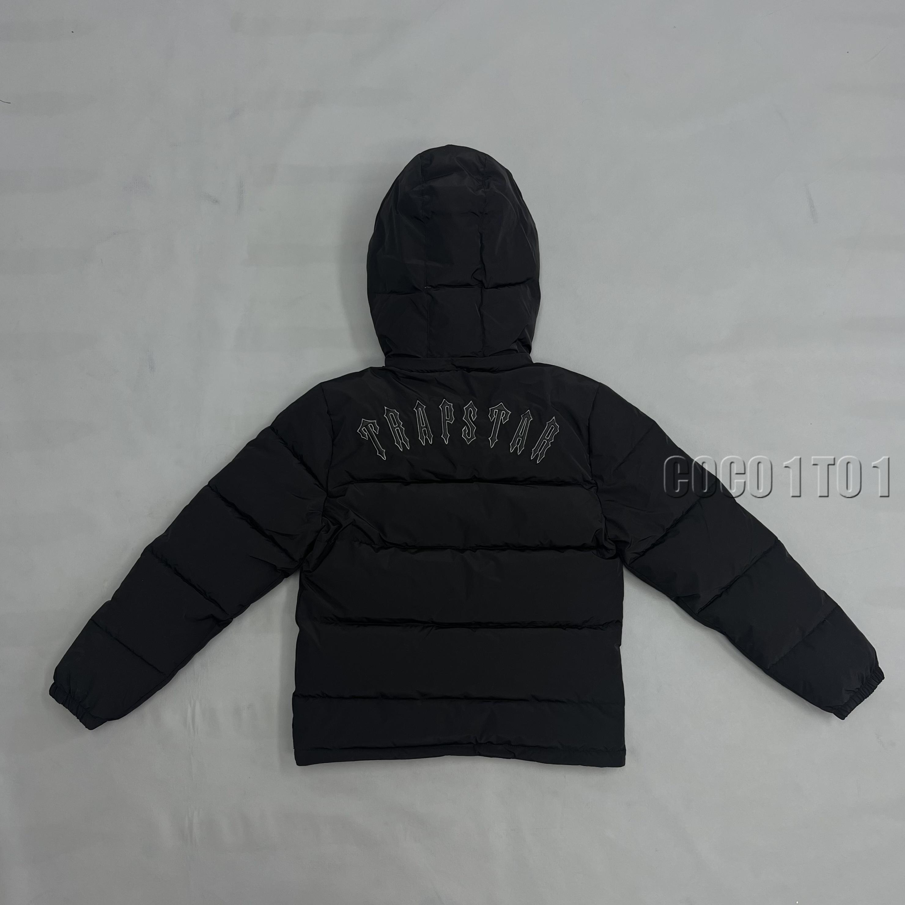 Trapstar PUFFER JACKET WITH REMOVABLE HOODED Black