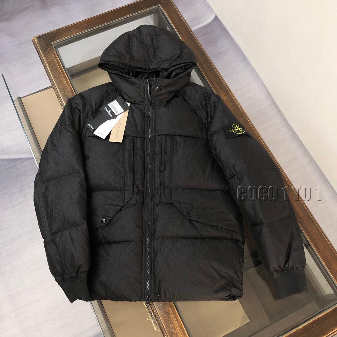 STONE ISLAND Down Jacket Black