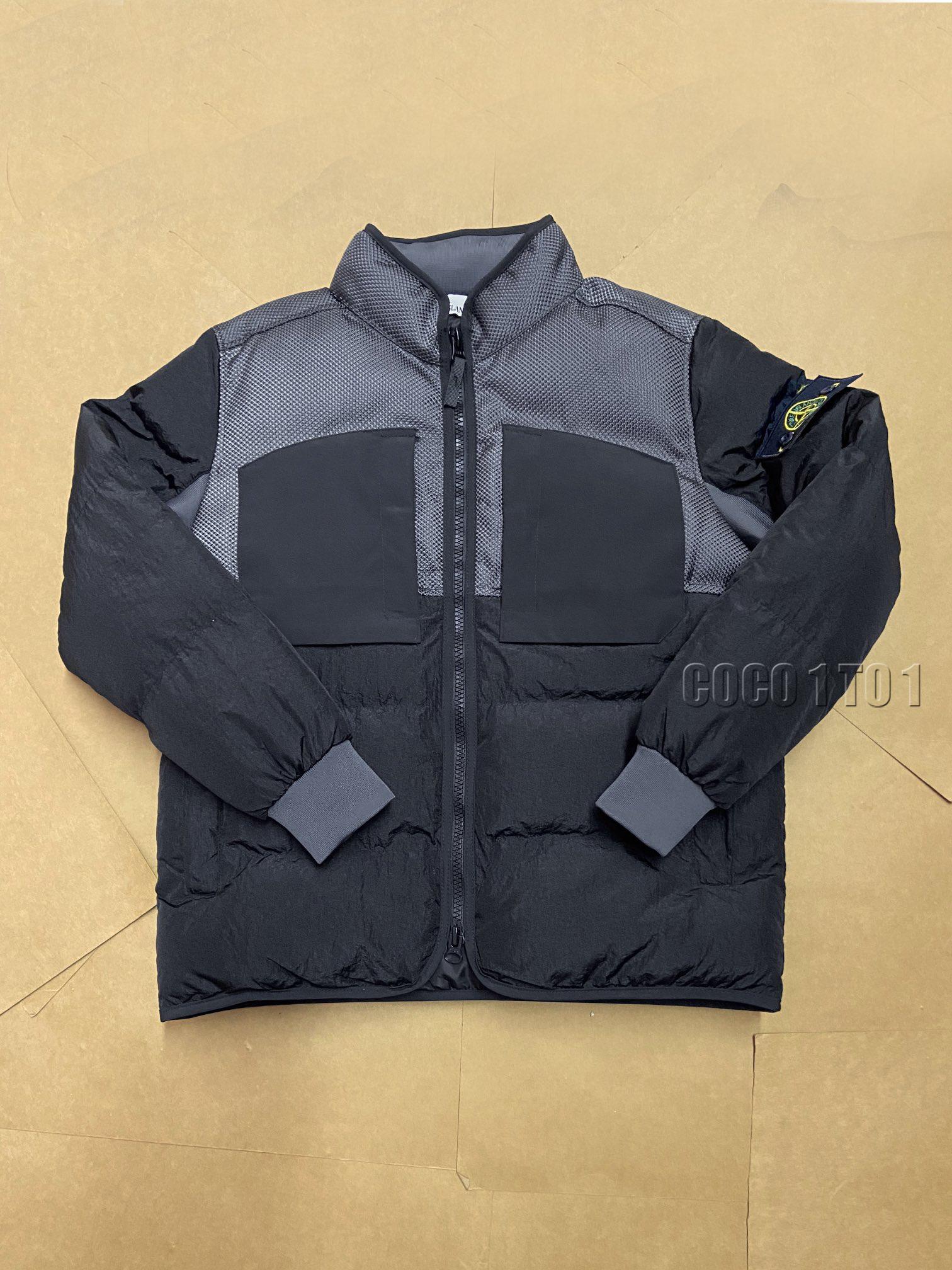 STONE ISLAND NYLON METAL DOWN JACKET TOPSTONEY Black