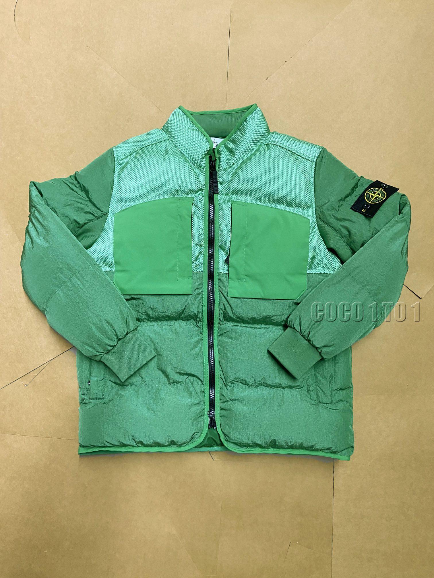 STONE ISLAND NYLON METAL DOWN JACKET TOPSTONEY Green