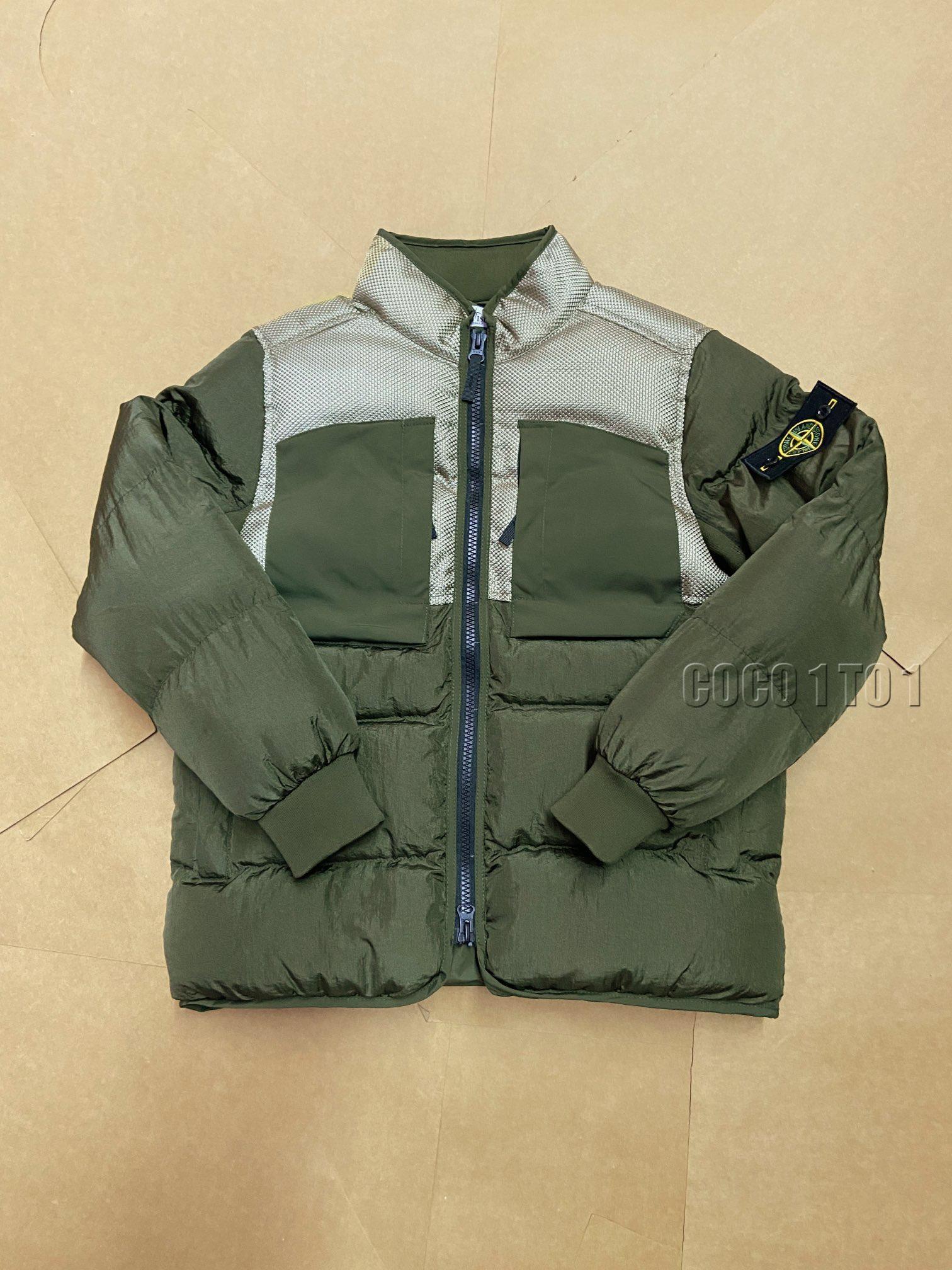 STONE ISLAND NYLON METAL DOWN JACKET TOPSTONEY Olive Green