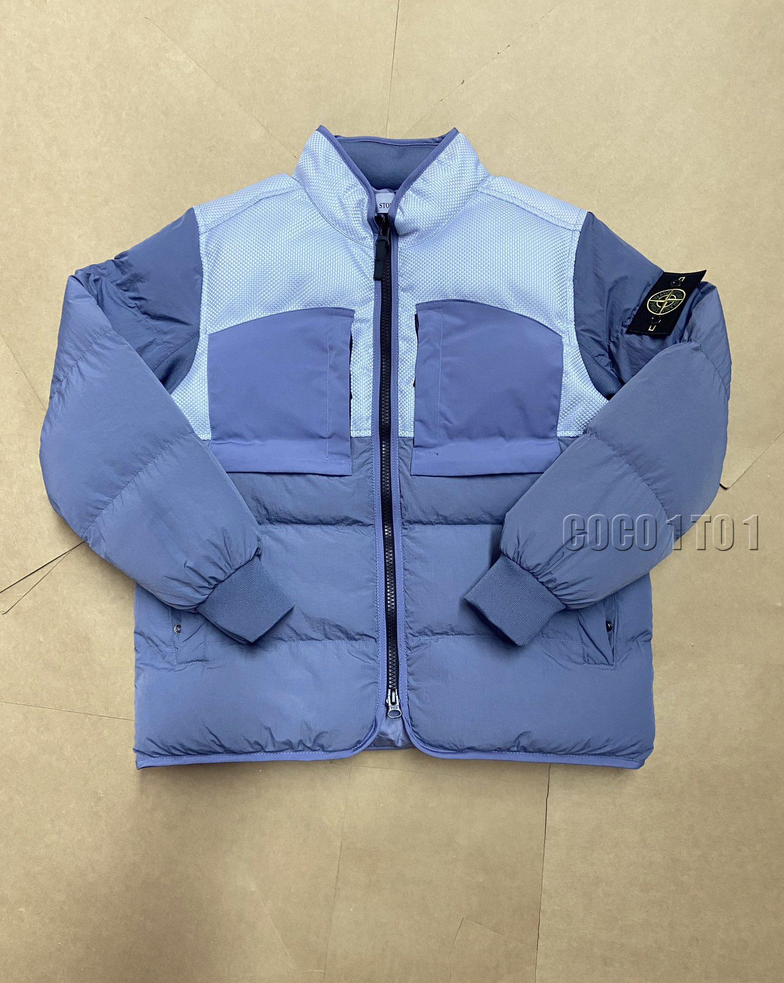 STONE ISLAND NYLON METAL DOWN JACKET TOPSTONEY Blue