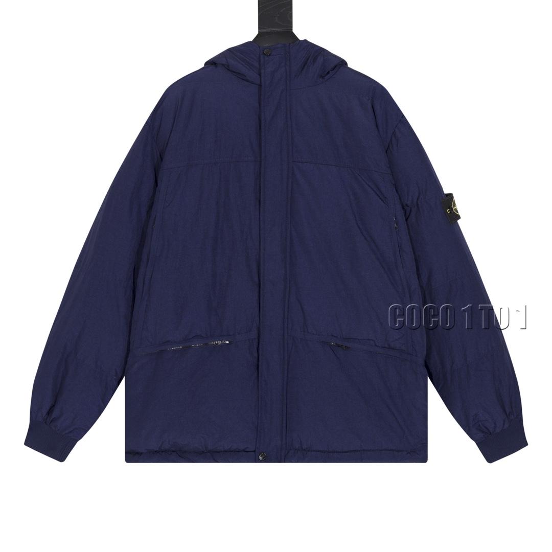 STONE ISLAND NYLON METAL DOWN JACKET TOPSTONEY Navy
