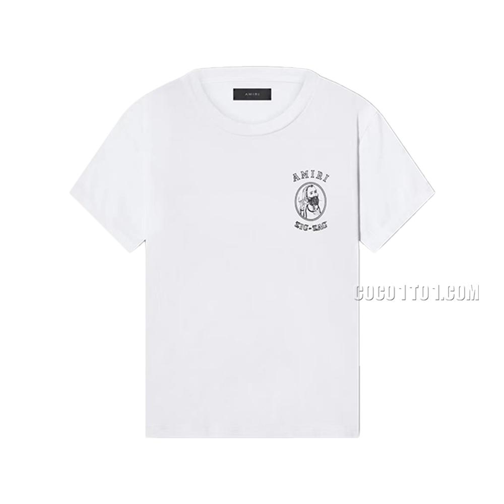 AMIRI new short-sleeved joint ZIG joint print
