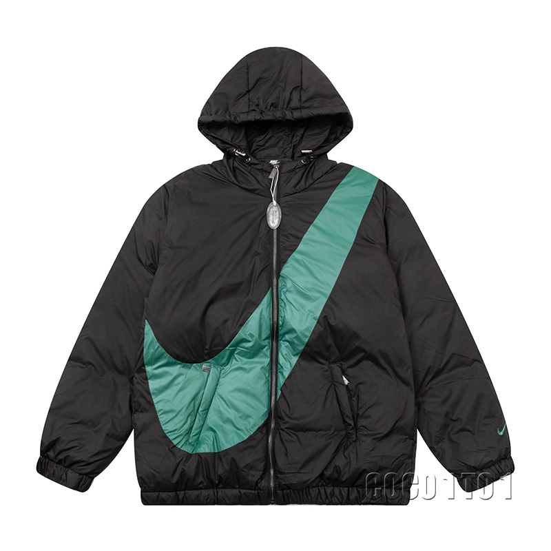 Nike Black Hooded Down Jacket