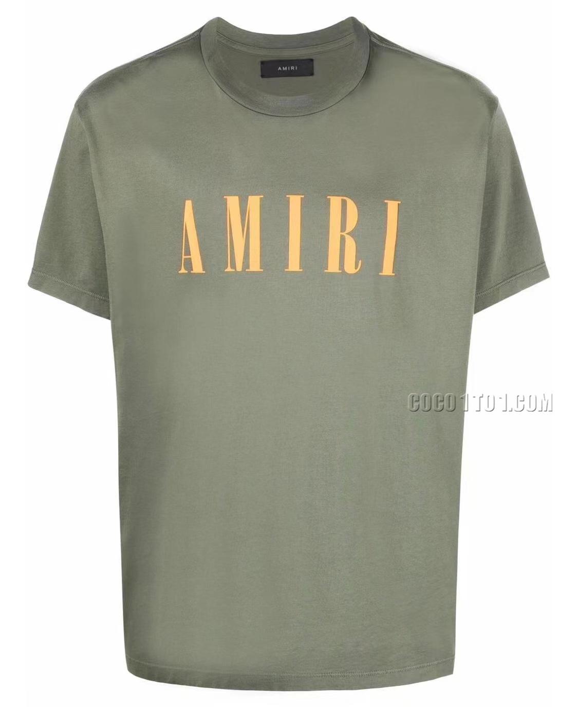 AMIRI new T-shirt short-sleeved new wash water mark tag