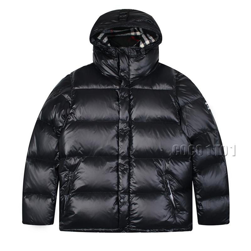 Burberry Removable Sleeve Hooded Down Jacket Black