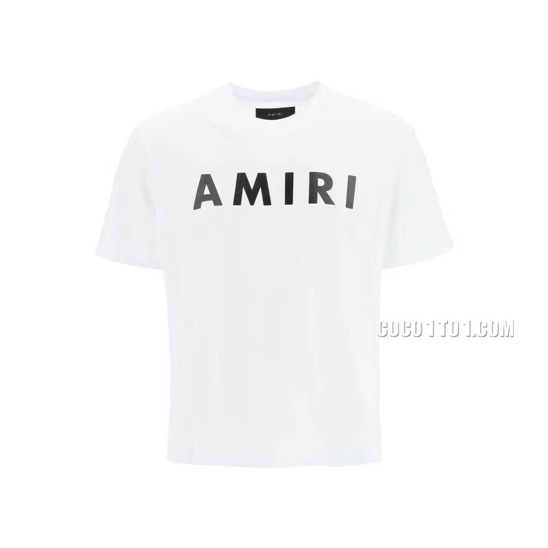 AMIRI new big letter T-shirt short-sleeved logo big letter black print