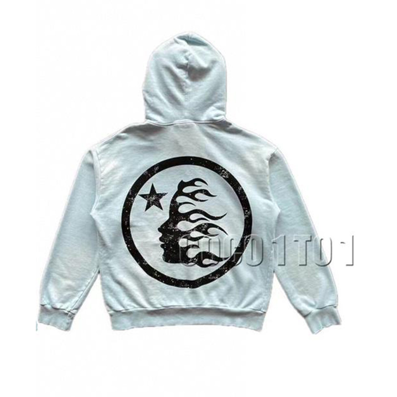 Hellstar Fire Sky Blue Hoodie Pants sky hooded sweatshirt
