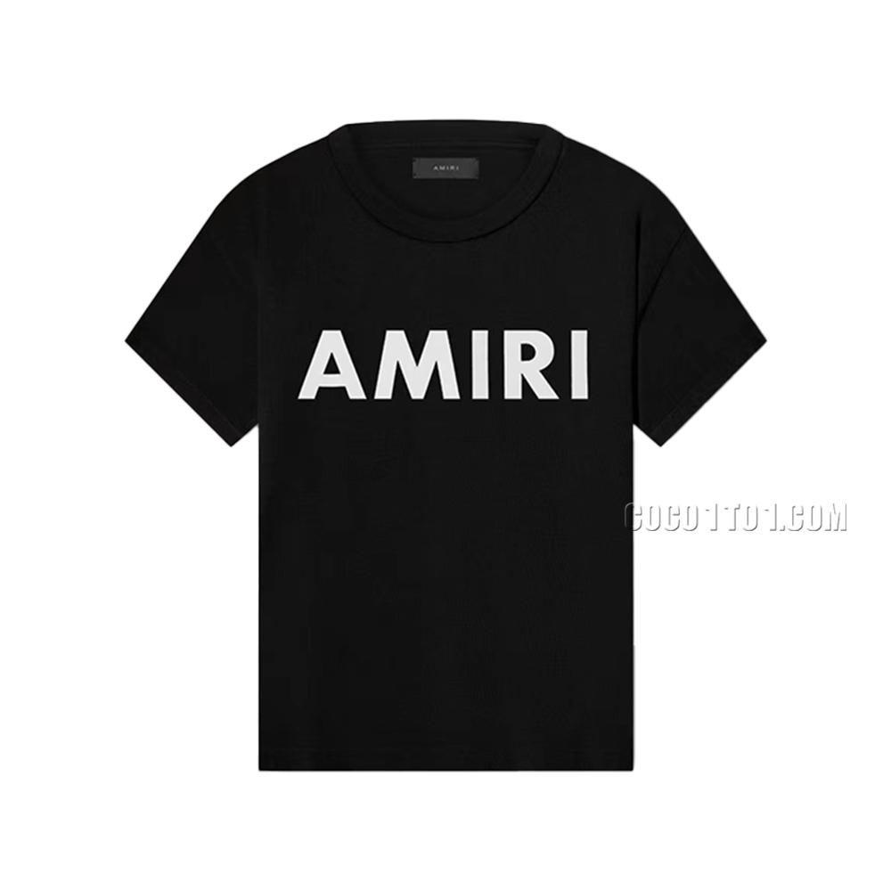 AMIRI new T-shirt short-sleeved imported paste print letter print