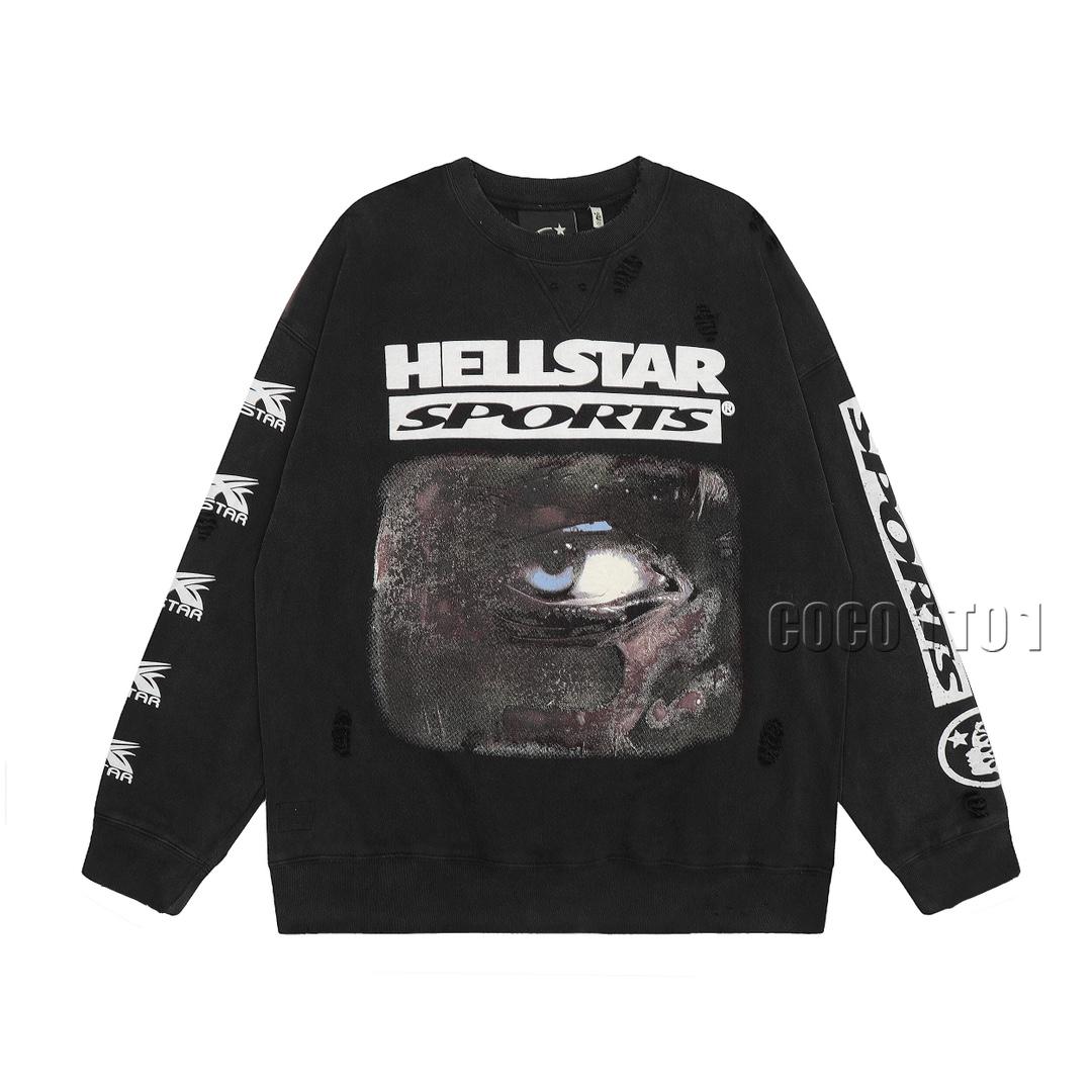 Hellstar Sports 96' Crewneck Sweatshirt Vintage Black