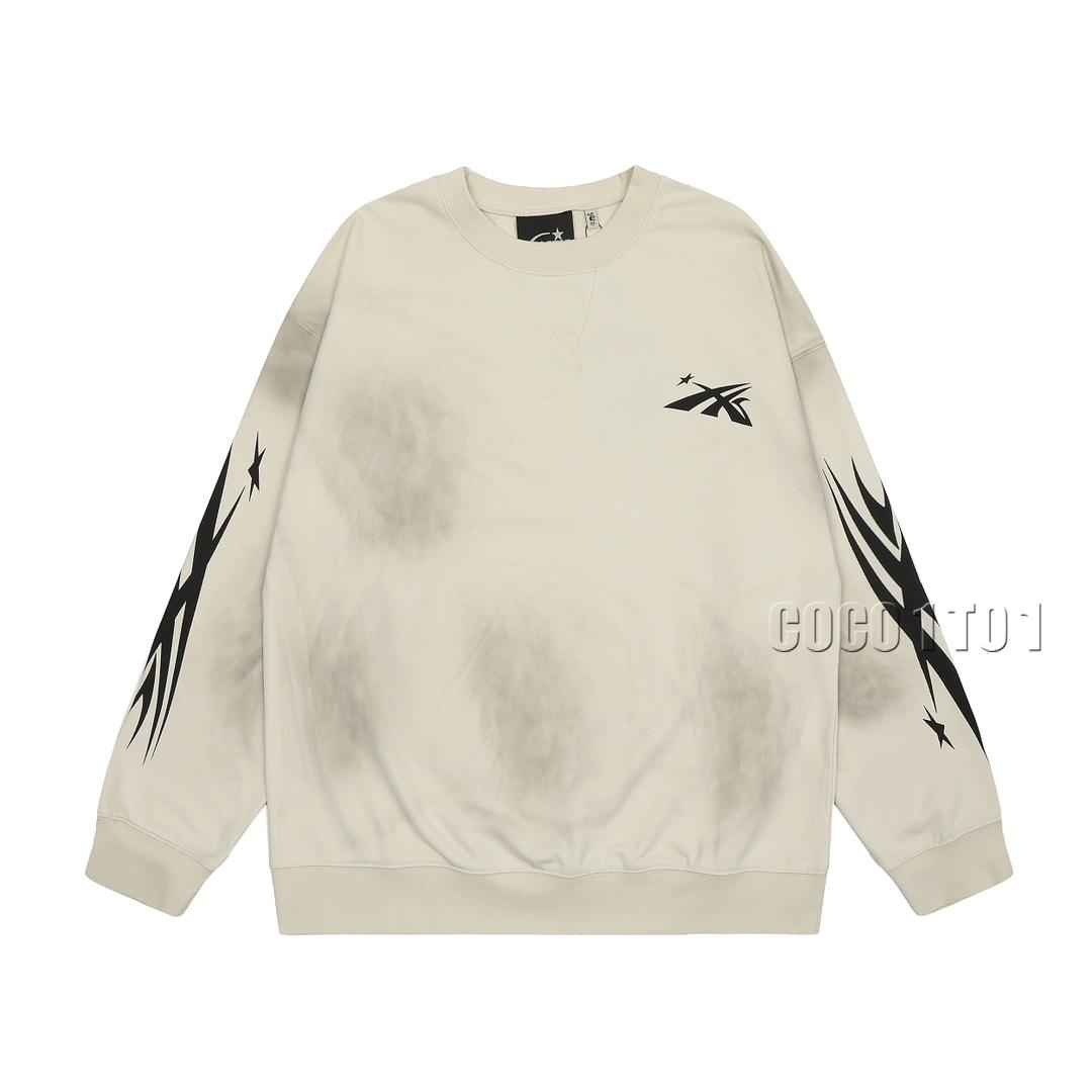Hellstar Studios Vintage Crewneck Sweatshirt Beige