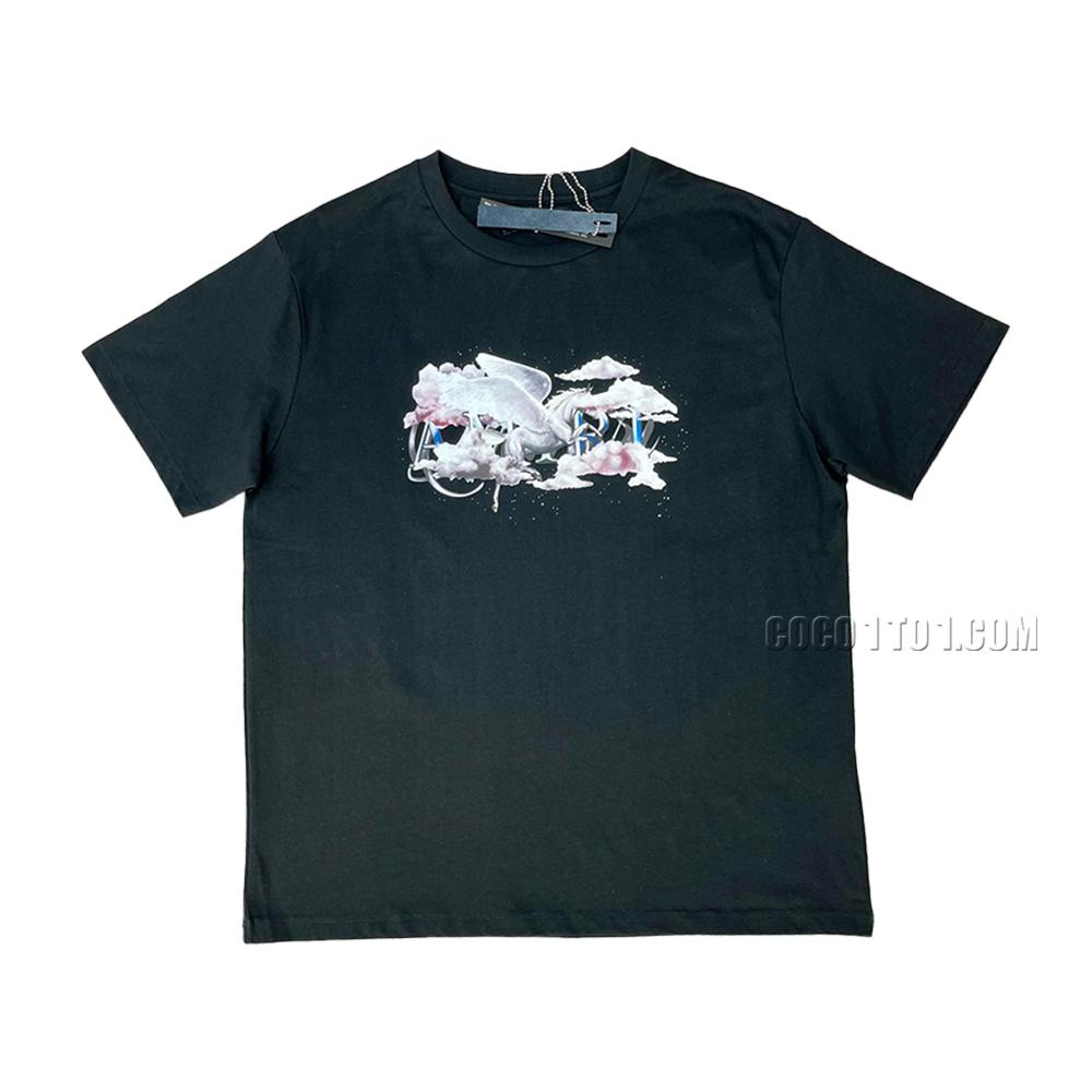 AMIRI starry sky short-sleeved skin-friendly starry sky digital direct spray print