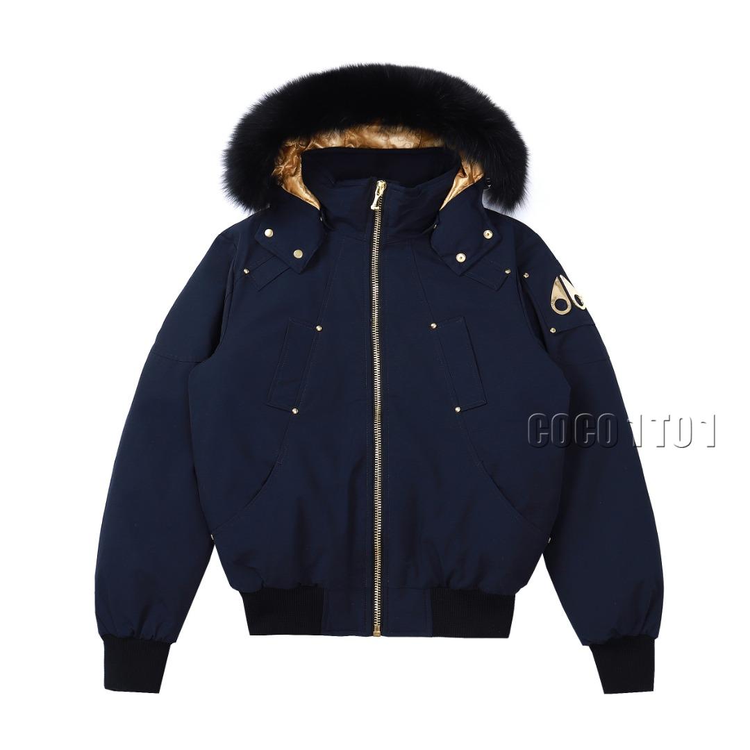 Moose Knuckles 02 Gold Scissors Down Jacket Royal Blue
