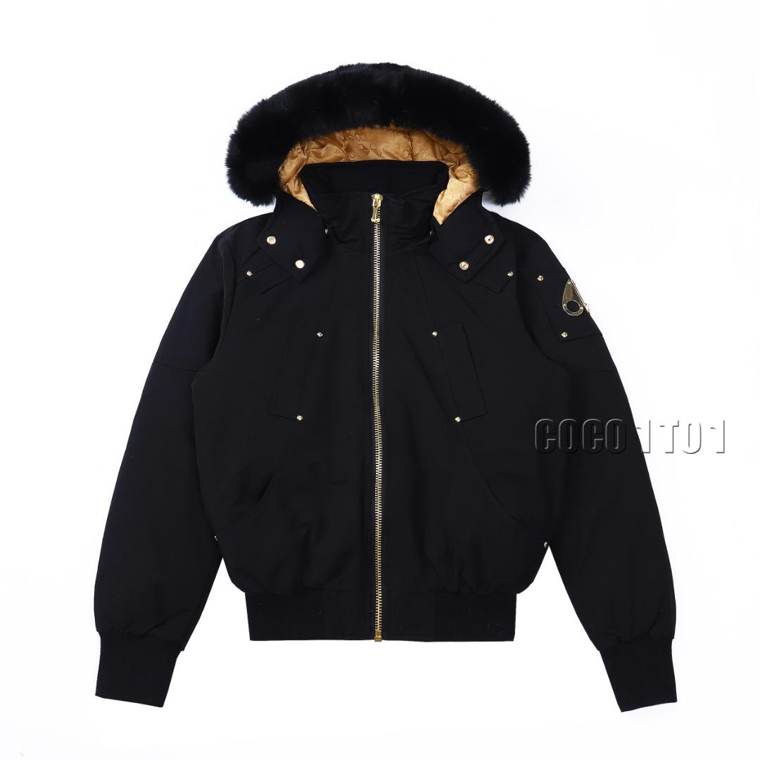 Moose Knuckles 02 Gold Scissors Down Jacket Black