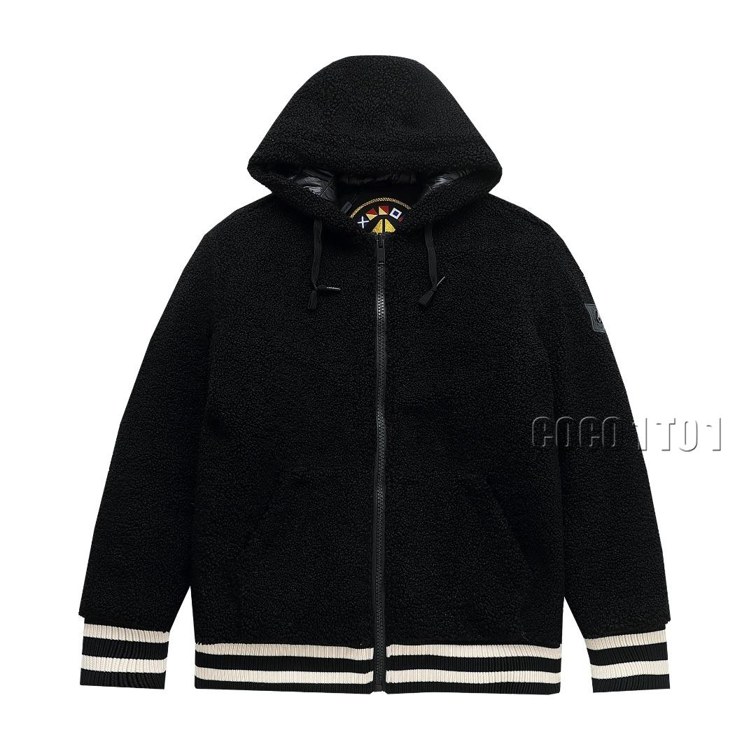 Moose Knuckles Lamb Wool Down Jacket Black