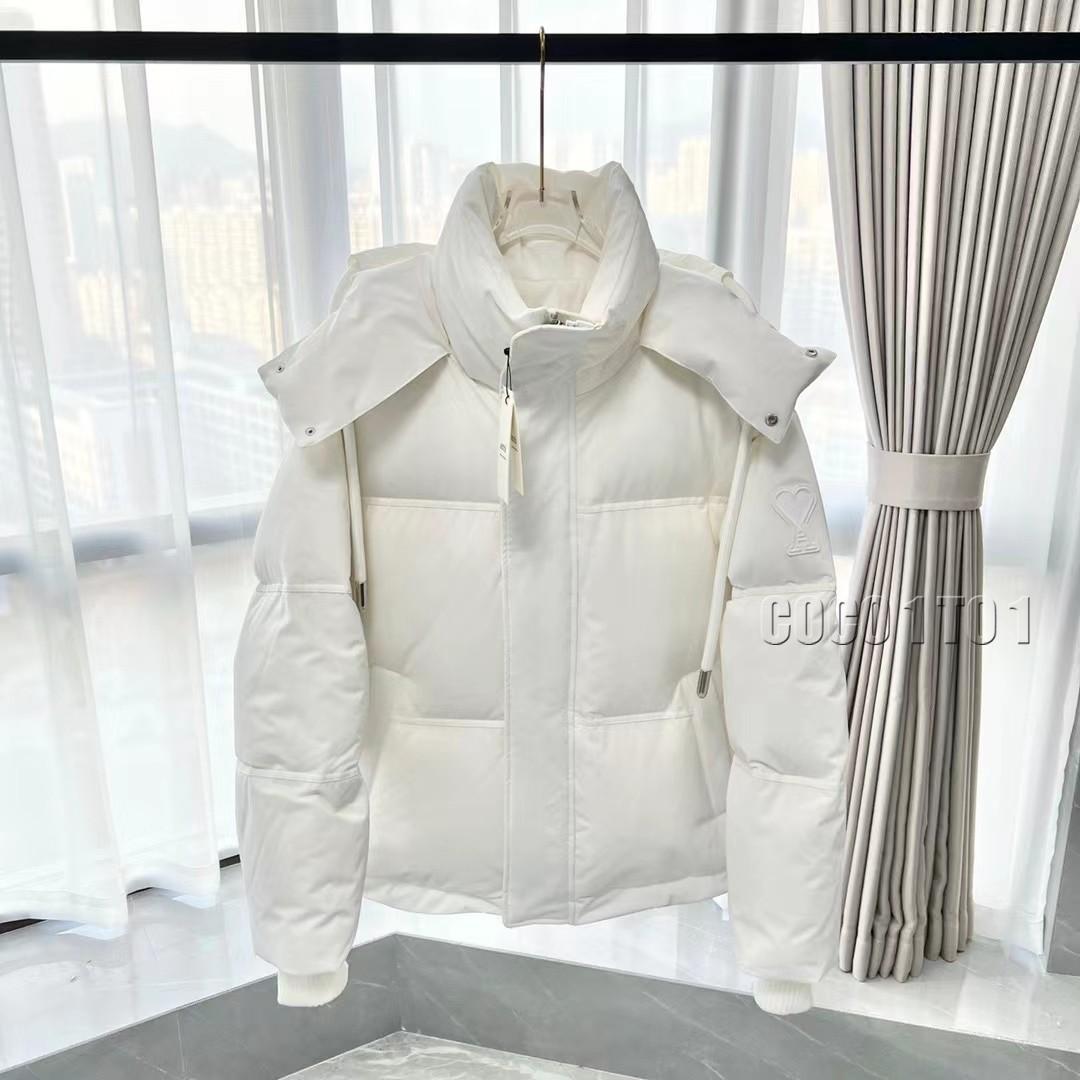 AMIPARIS Ami de Coeur Winter Limited Edition Puffer Jacket White