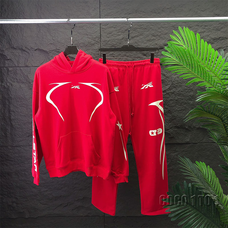 Hellstar Sport Hoodie Suit Red