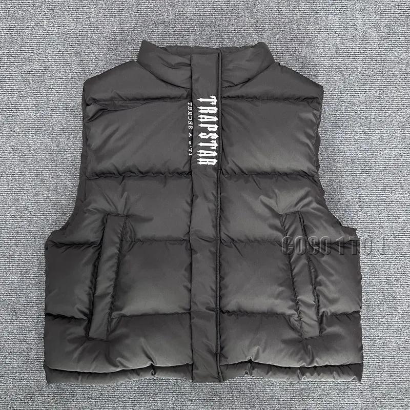 Trapstar Embroidered Cotton Casual Sports Vest Black