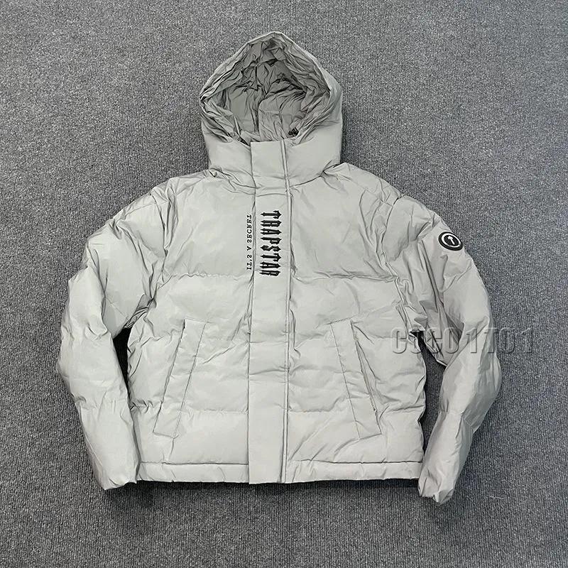 Trapstar Embroidered Reflective Hooded Cotton Jacket
