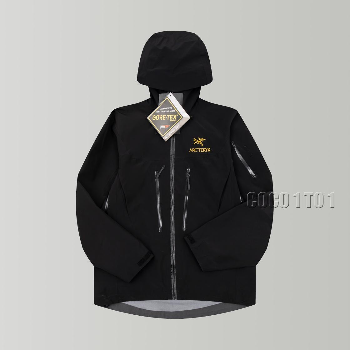 Arc'teryx Alpha GTX Black Gold Functional Jacket Black Gold