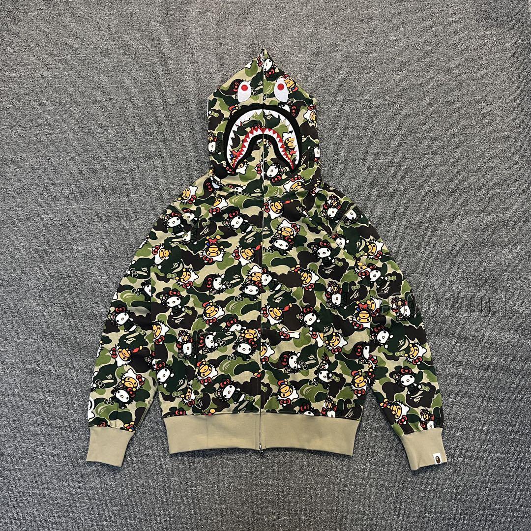 BAPE × Hello Kitty Zip-Up Hoodie Green