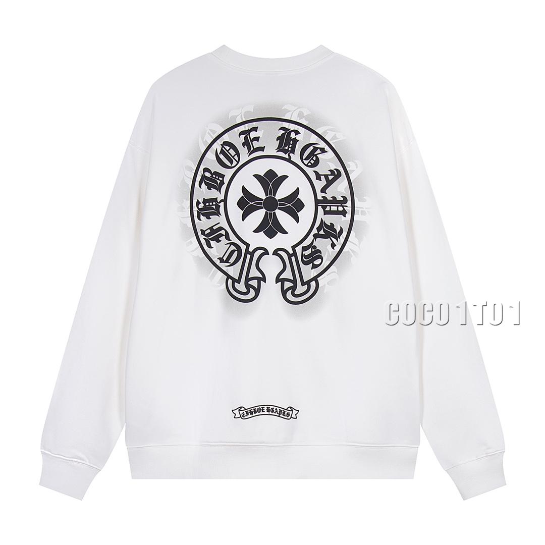 Chrome Hearts Color-Changing Print Crewneck Sweatshirt White
