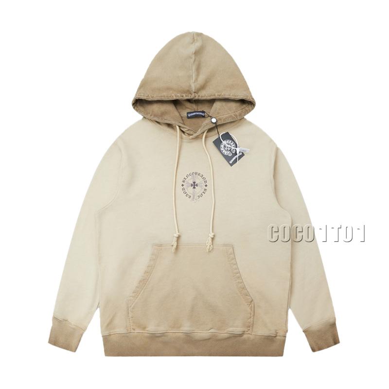 Chrome Hearts Cross Letter Print Hoodie Khaki