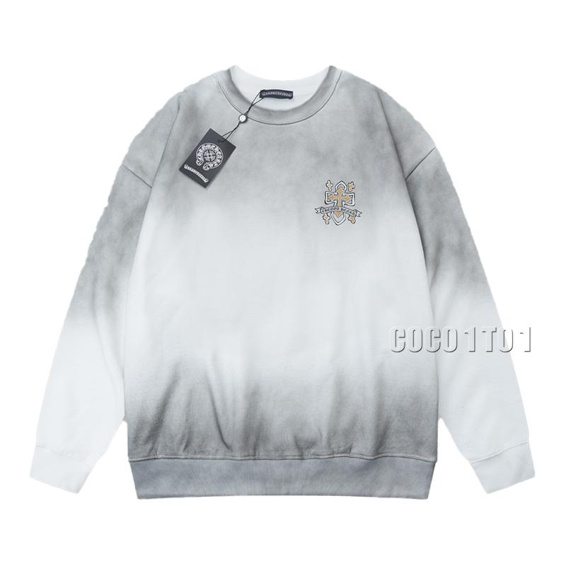 Chrome Hearts Cross Letter Print Pullover Crewneck Sweatshirt White