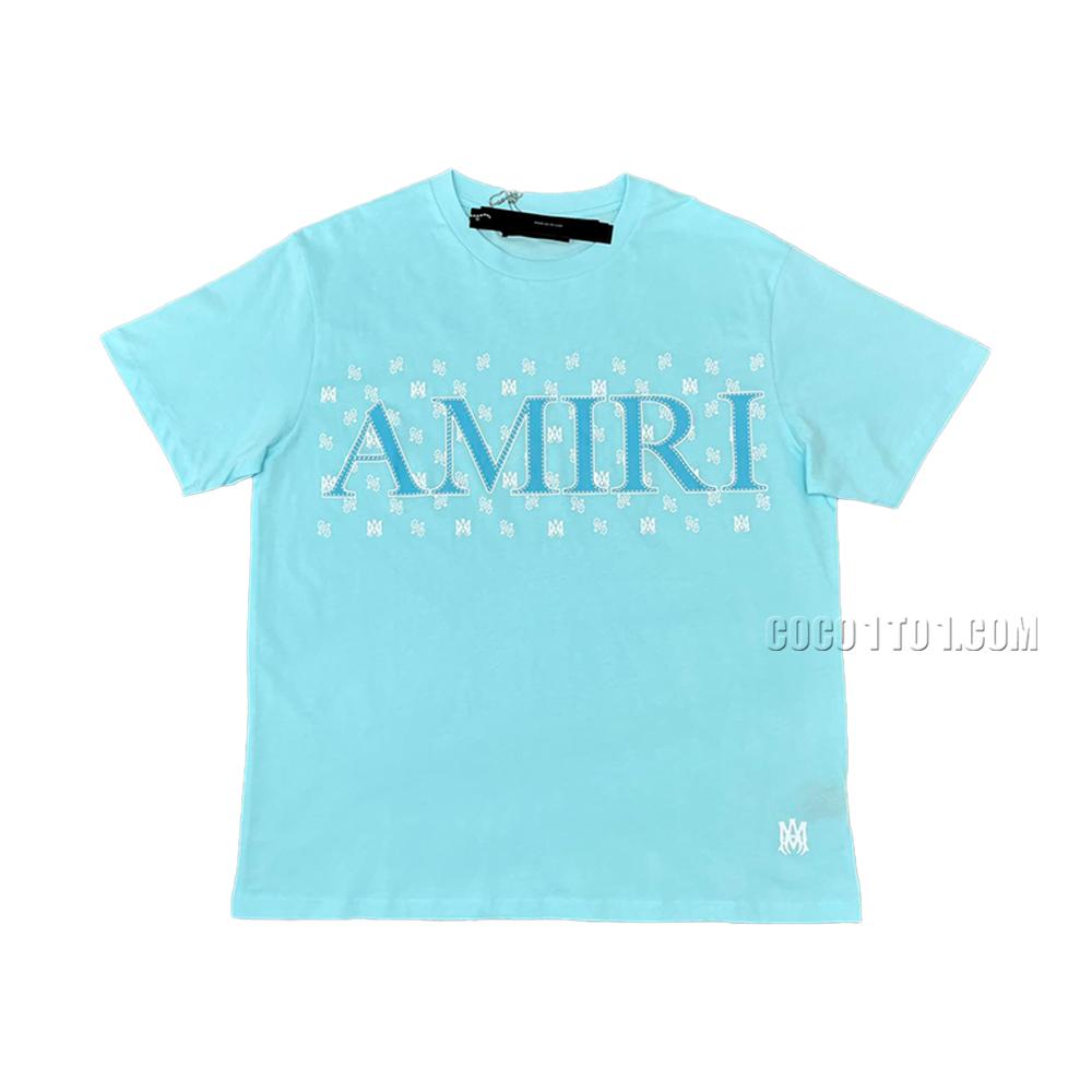AMIRI New Logo Letter Printed Short-Sleeve T-Shirt with Logo Letter Print