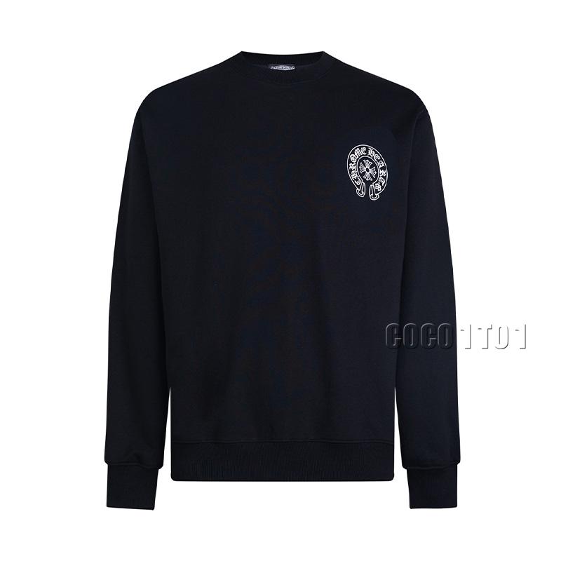 Chrome Hearts Horseshoe Gradient Print Crewneck Sweatshirt Black