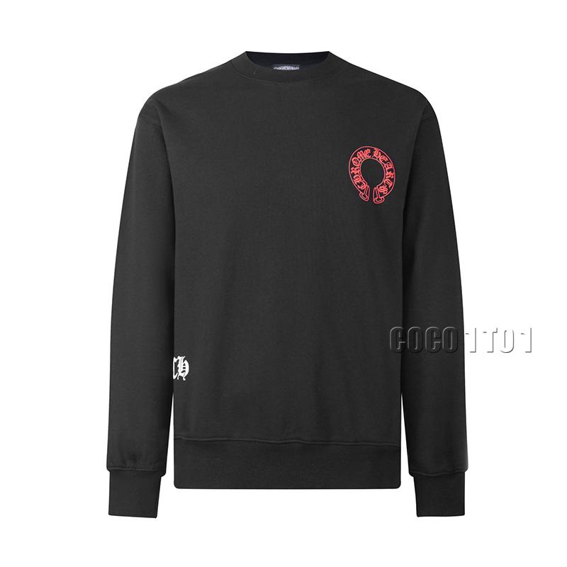 Chrome Hearts Horseshoe Gradient Print Crewneck Sweatshirt Black