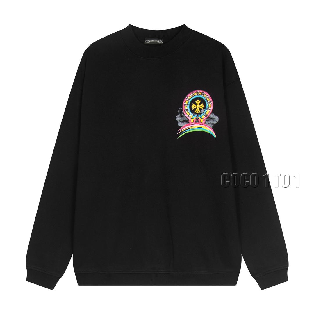 Chrome Hearts Print Crewneck Sweatshirt Black
