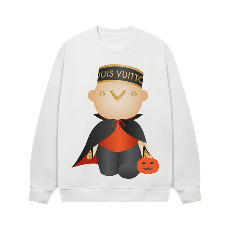 Louis Vuitton Halloween Doll Crewneck Sweatshirt White