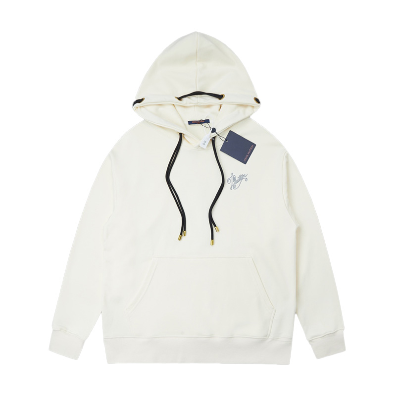 Louis Vuitton Knot Embroidery Hoodie Beige