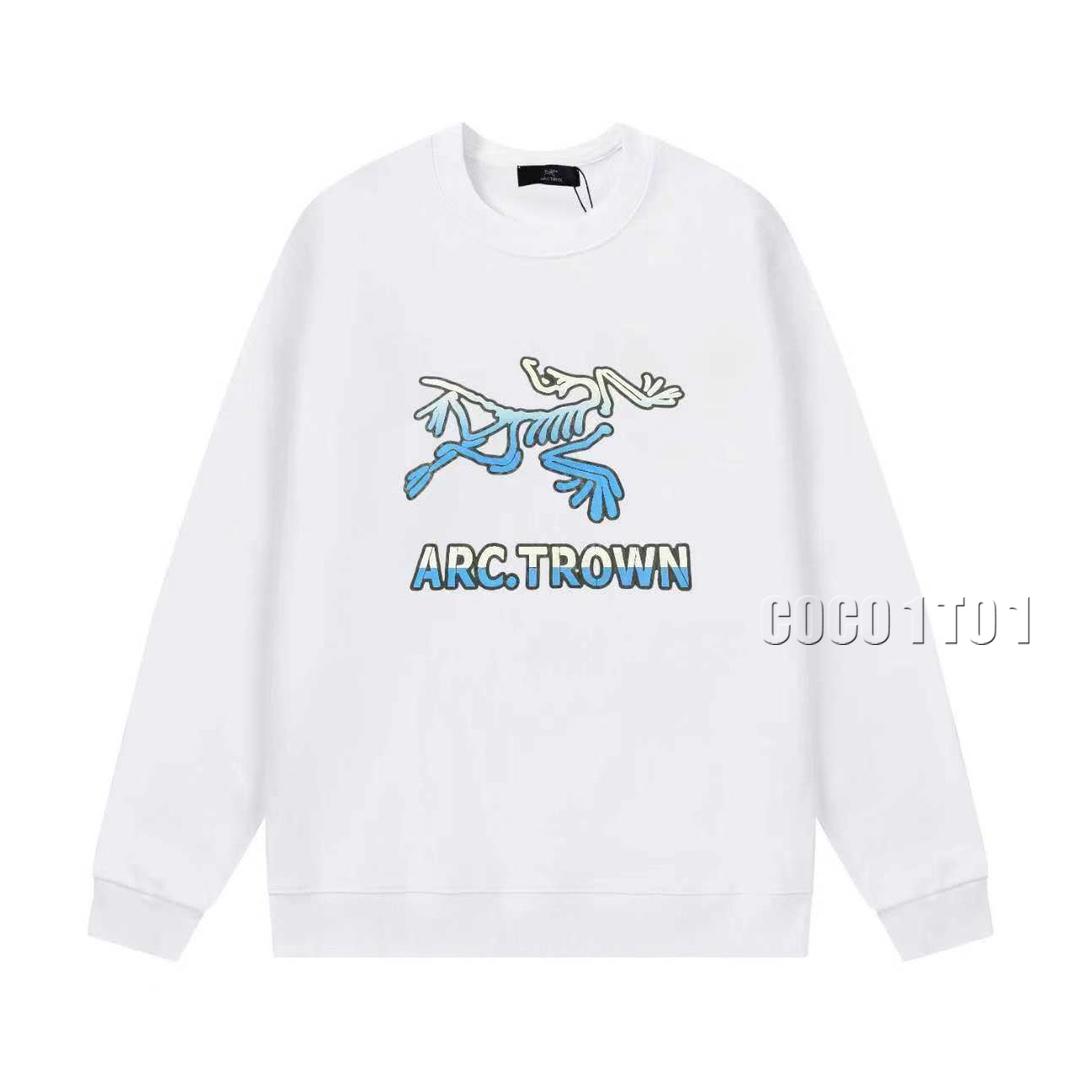 Arc'teryx Gradient Letter Logo Crew Sweatshirt White