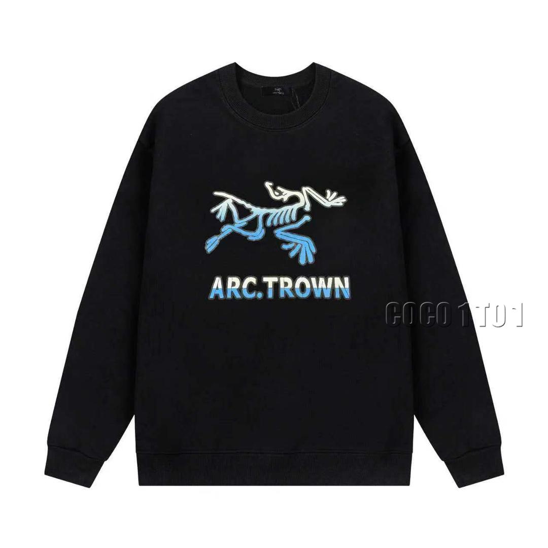 Arc'teryx Gradient Letter Logo Crew Sweatshirt Black