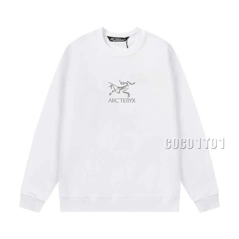 Arc'teryx Spray Print + Graffiti Letter Logo Crew Sweatshirt White