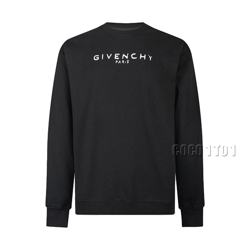 GIVENCHY Classic Letter Defect Print Crew Sweatshirt